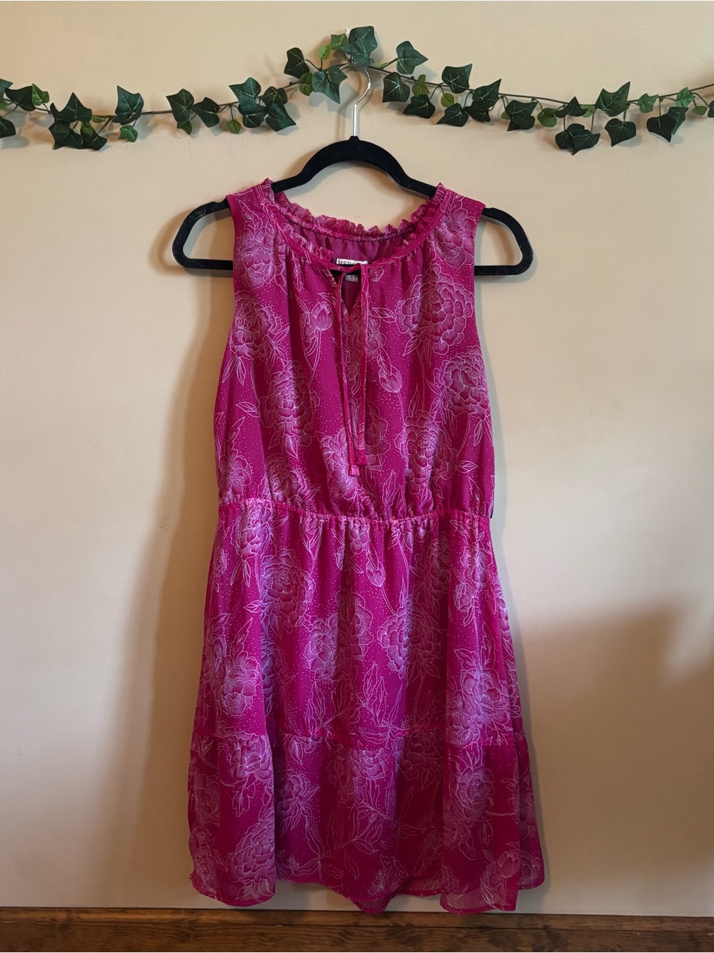 NWT Merona Women’s Pink Floral Sleeveless Mini Dress
